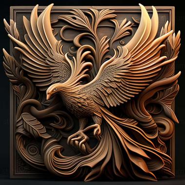 3D model phoenix (STL)